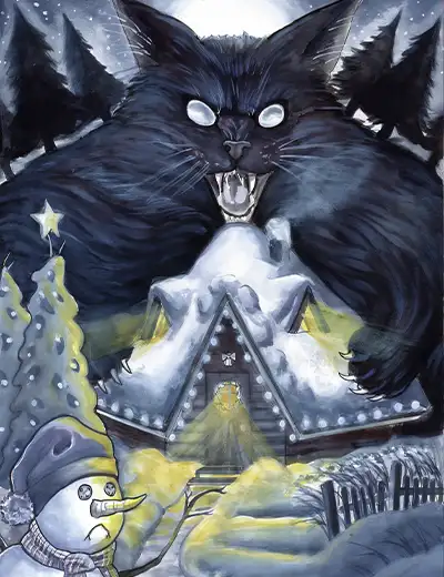 Gato-de-Yule mitología